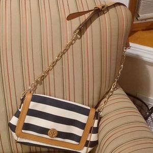 Tory Burch, small, white, blue